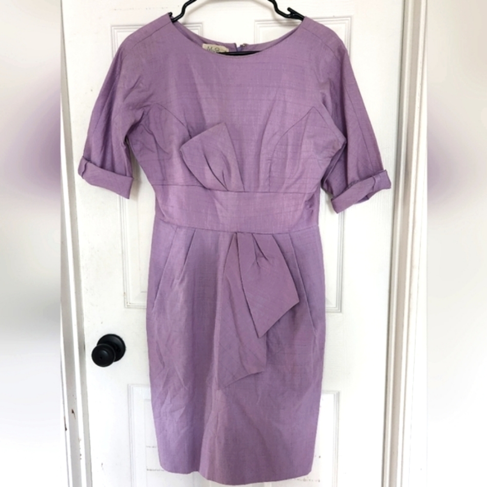 {Vintage} Lilac Pencil Skirt Dress